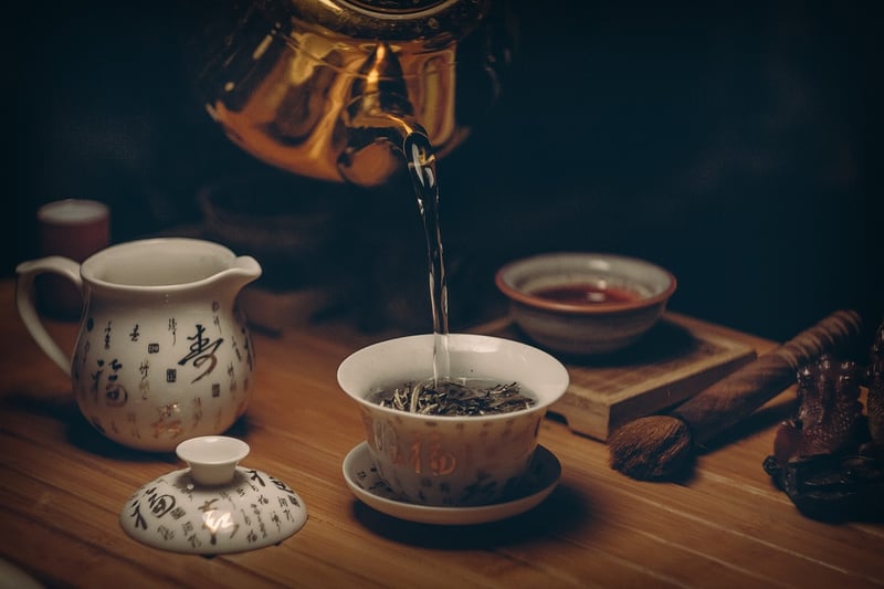 Relaxing with a cup of tea